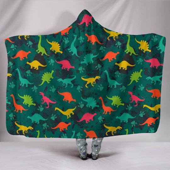 Discover Dinosaur Hooded Blanket | Dinosaur Blanket