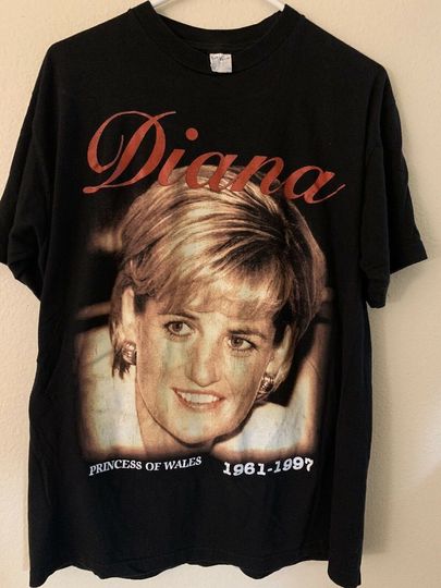 Discover Vintage Princess Diana T-Shirt, Double-Sided Unisex T-shirt