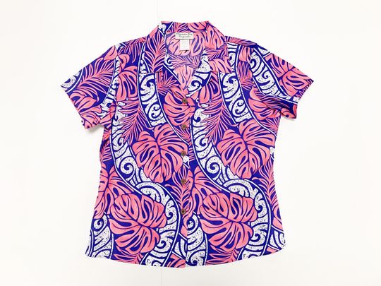 Discover Women's Hawaiian Button Down Campshirt Hawaiian Shirt