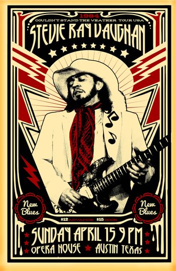 Discover Stevie Ray Vaughan Tour Poster