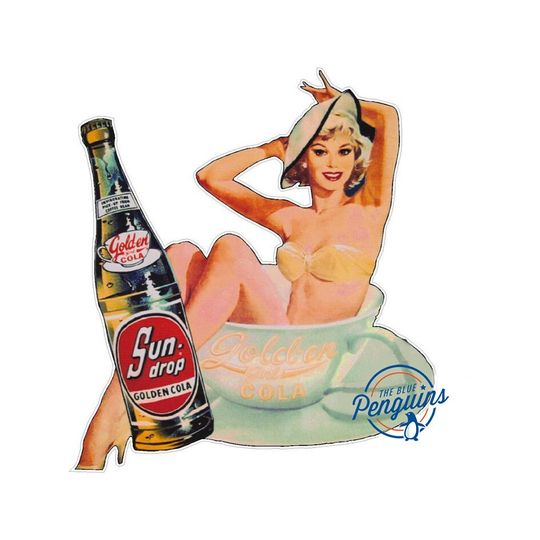 Discover Sun Drop Soda Vintage Style Vinyl Die Cut Decal 6 inch Stickers