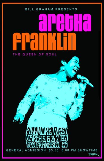 Discover Aretha Franklin 1971 Concert Poster