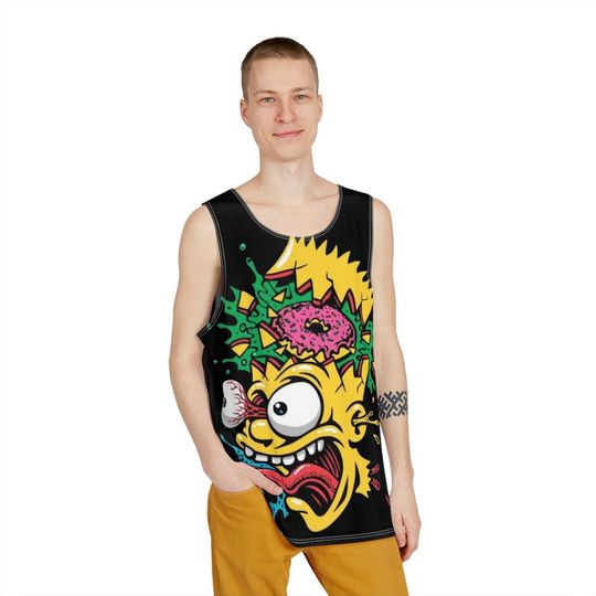 Discover Bart's Mental/Unisex 3D Tank Top