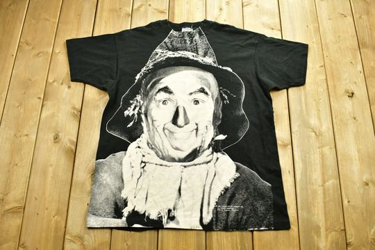Discover Vintage 1992 The Wizard Of Oz Stanley Desantis Scarecrow All Over Print T-shirt