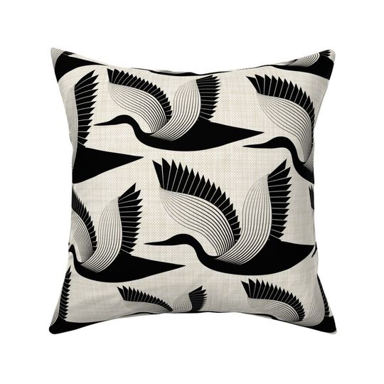 Discover Flock Of Birds Throw Pillow