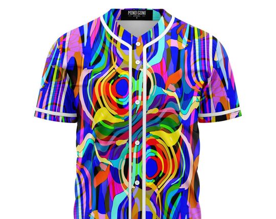 Discover Blue Liquid Trip Music Festival Baseball Jersey