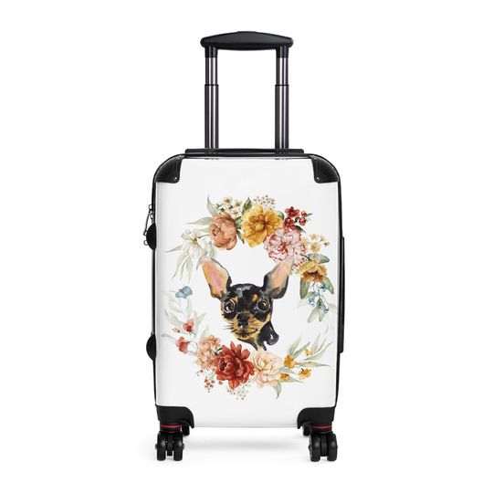 Discover Min Pin Carryon Luggage Cabin Suitcase, Hardcase Luggage