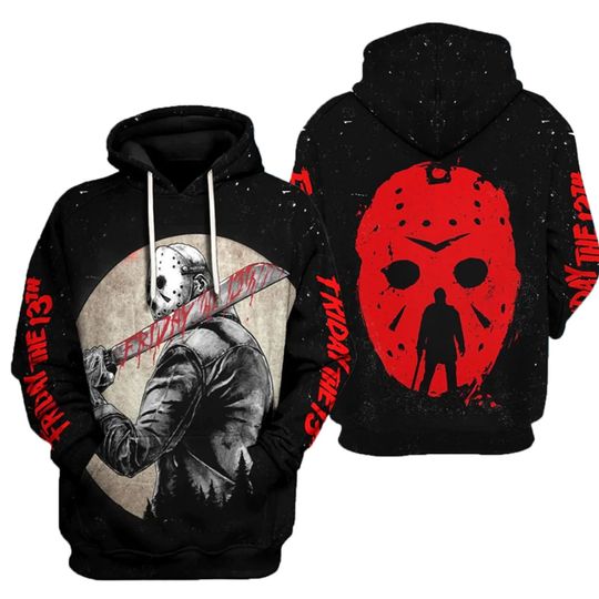 Discover Jackson Horror Movie All Over Print Hoodie