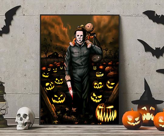 Discover Michael Myers Horror Movie Halloween Poster