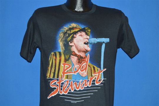 Discover 80s Rod Stewart Body Wishes '83 Tour Deadstock Concert t-shirt