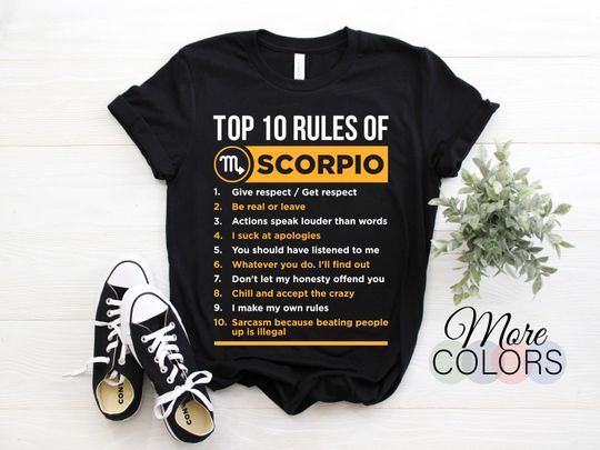 Discover Scorpio Facts Traits Astrological Zodiac Sign T-Shirt