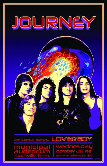Discover Journey 1981 Tour Poster