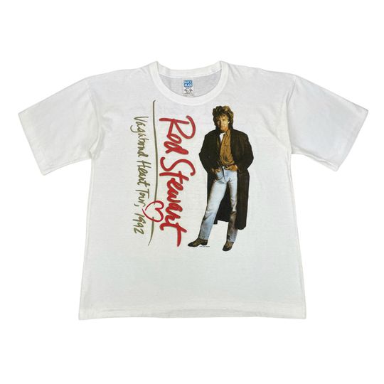 Discover Vintage 91 Rod Stewart Aus Tour Tee