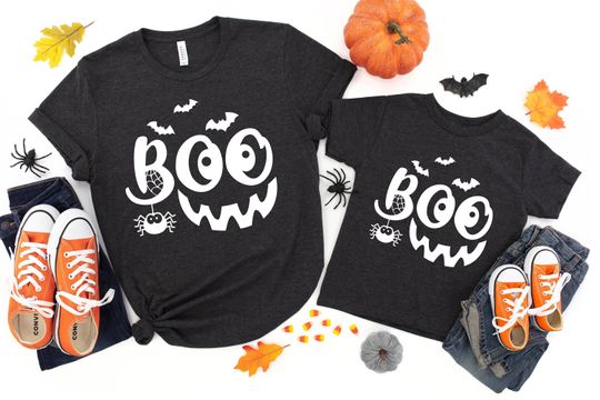 Discover Halloween Face Boo Matching T-Shirt