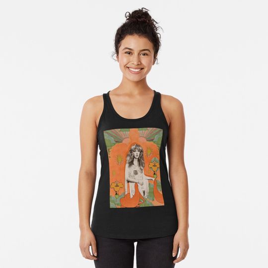 Discover Orange Flowers Tank Top