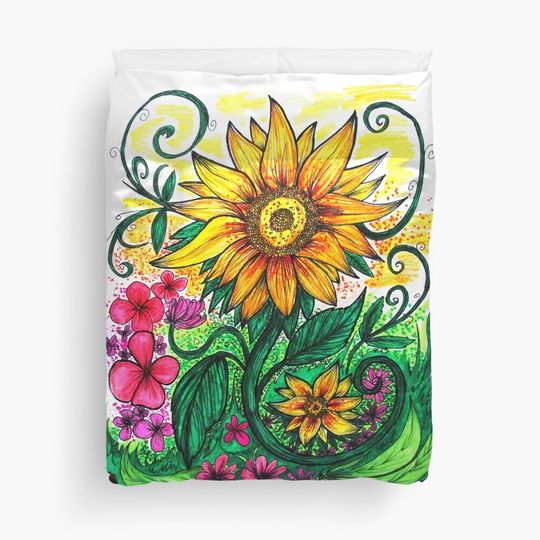 Discover Sunflower Duvet Cover