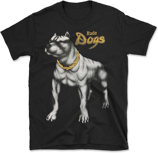 Discover Rude Dogs 90's Streetwear Vintage Replica Pitbull T-Shirt