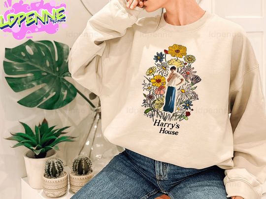 Discover Harry's Floral Concept Sweatshirt, Harry Concert Sweatshirt, Love On Tour Sweatshirt