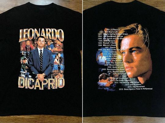 Discover Marino Morwood 90'S Leonardo Leo Dicaprio Rap T-Shirt