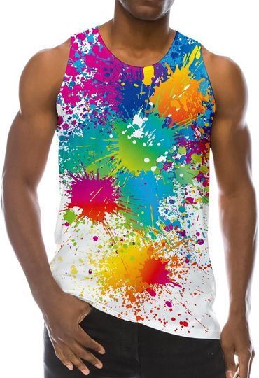 Discover Loveternal Men Tank Top 3D Printed Vests Sleeveless Tank top
