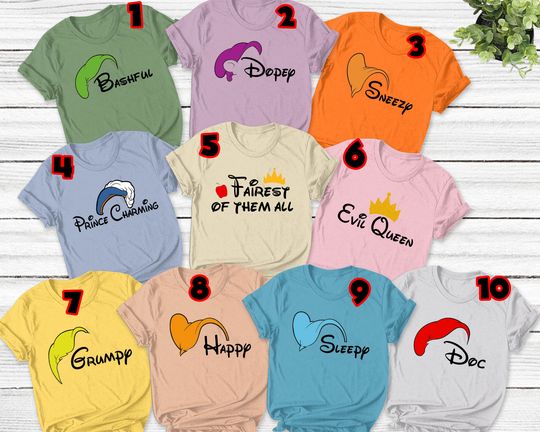 Discover 7 Dwarfs Shirts, Seven Dwarfs, Vacation Shirts, Group Party T Shirt