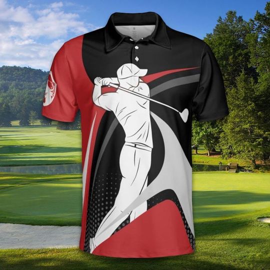 Discover Golf Lovers Polo Shirt - My Life is Golf Design