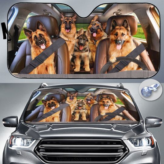 Discover German Shepherd Car Sunshades