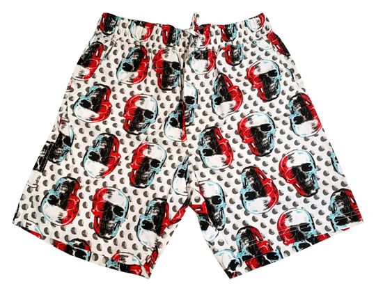 Discover Walking Short with Skull Graphic Print