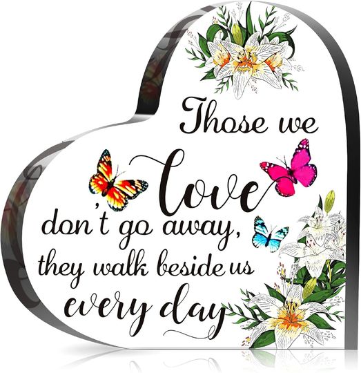 Discover Crystal Glass Heart/Square Memorial Gift Memorial Bereavement