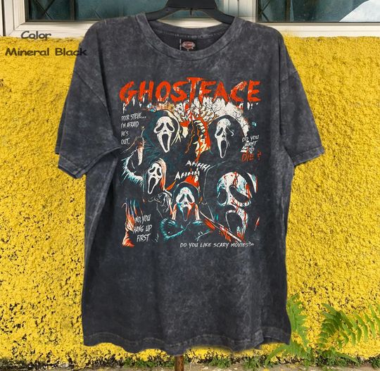 Discover Vintage 90s Ghostface Shirt, Vintage Horror Movie T-shirt