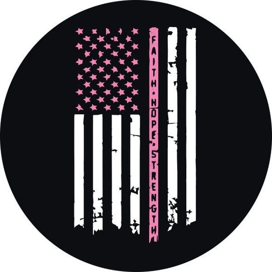 Discover Awareness Flag Spare Tire Covers
