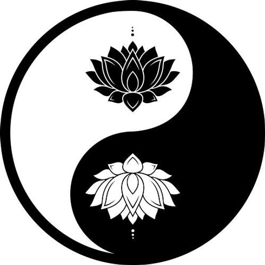 Discover Lotus yin and yang Spare Tire Covers