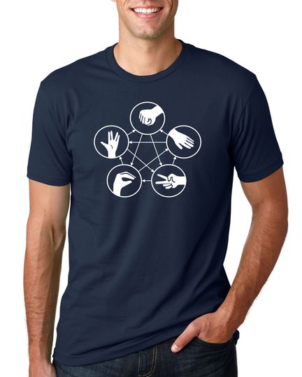 Discover Big Bang Theory Sheldon Cooper Rock Paper T-shirt