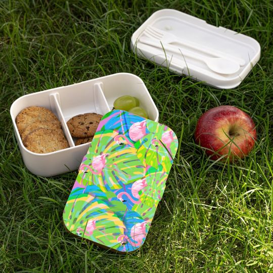 Discover Bento box palm leaf tropical tray