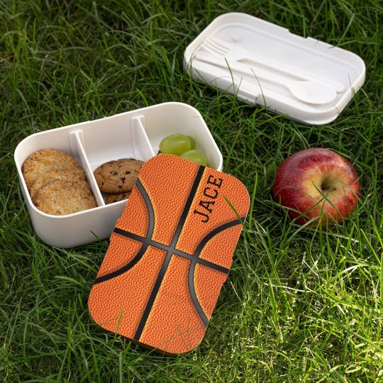 Discover Basketball personalize bento lunch snack box