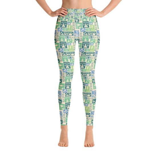 Discover Yoga Lifestyle Print Leggings
