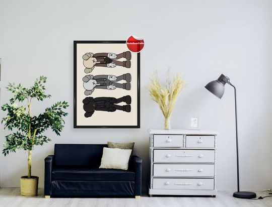 Discover Kaws Small Lie Set Area Poster
