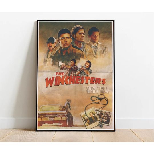 Discover Supernatural Vintage Poster, Supernatural TV Series Poster ,The Winchester Brother Vintage Poster