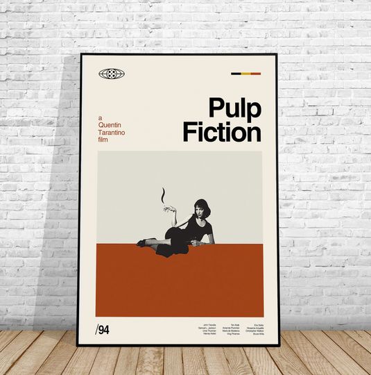Discover Pulp Fiction minimalist movie poster