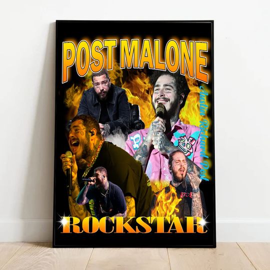 Discover Post Malone Poster, Twelve Carat Tour 2022 Poster, Post Malone Home Decor