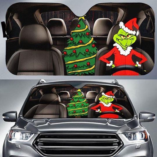 Discover How The Grinch Stole Christmas Car Windshield Sun Shade Car