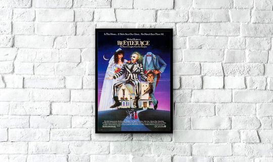 Discover Beetlejuice Movie Poster, Vintage Movie Poster
