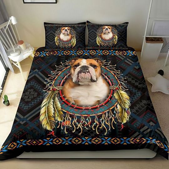 Discover Bulldog In Dreamcatcher Christmas Bedding Sets
