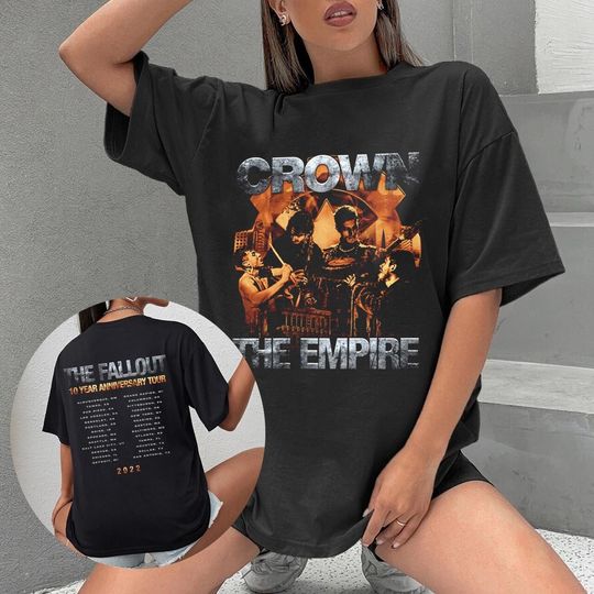 Discover 2022 Crown The Empire The Fallout 10 Year Anniversary Tour Shirt