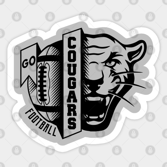 Discover Cougars Football Sport  Sticker