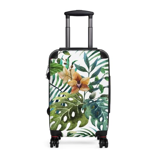 Discover Tropical Carryon Luggage Cabin Suitcase, Hardcase Luggage