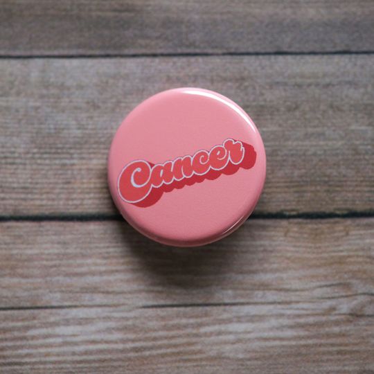 Discover Cancer Pin Button |  Zodiac Button
