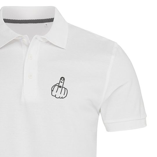 Discover F*ck Embroidered Polo Shirt For Man