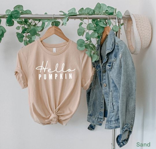 Discover Hello Pumpkin t-shirt, autumn