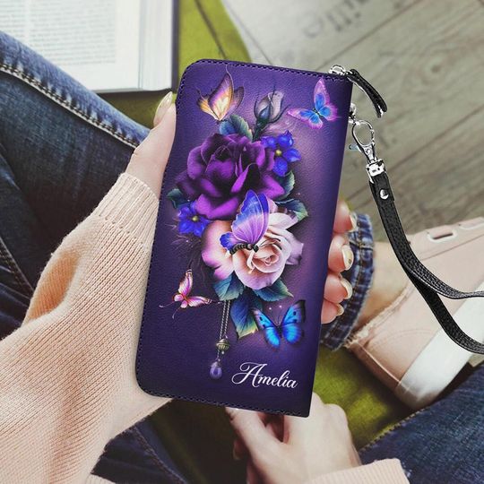 Discover Personalized Butterfly Magical Leather Wallet